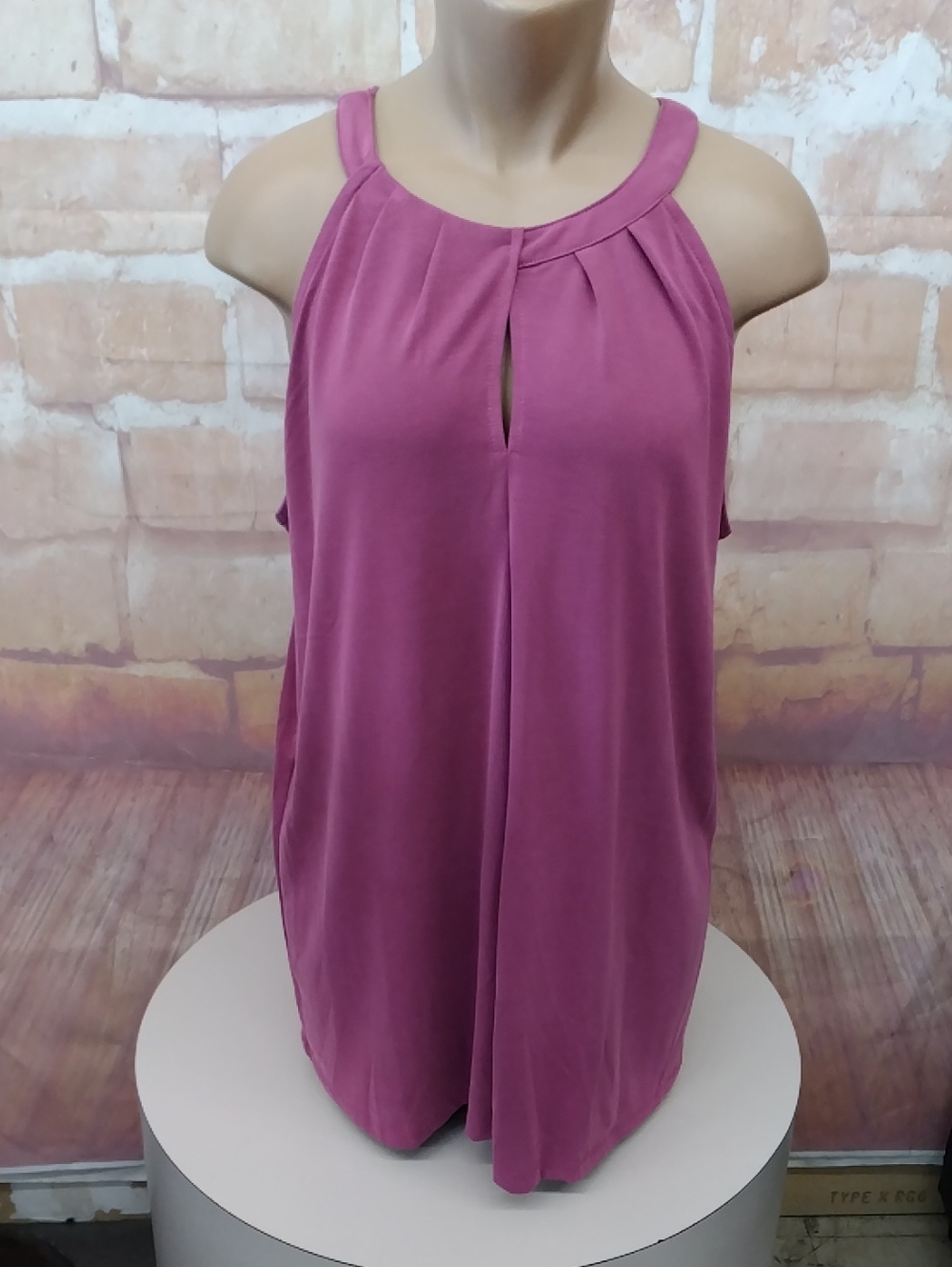 torrid Mauve Halter Keyhole Sleeveless Camisole